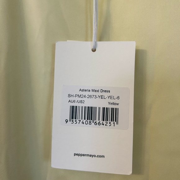 Peppermayo Asteria Maxi Dress in Yellow - Picture 7 of 8